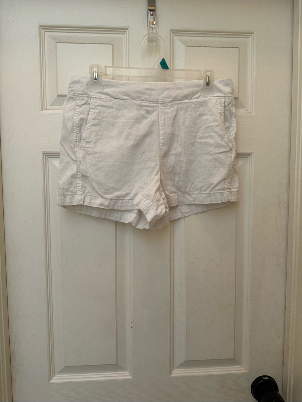 Women's White Casual Shorts